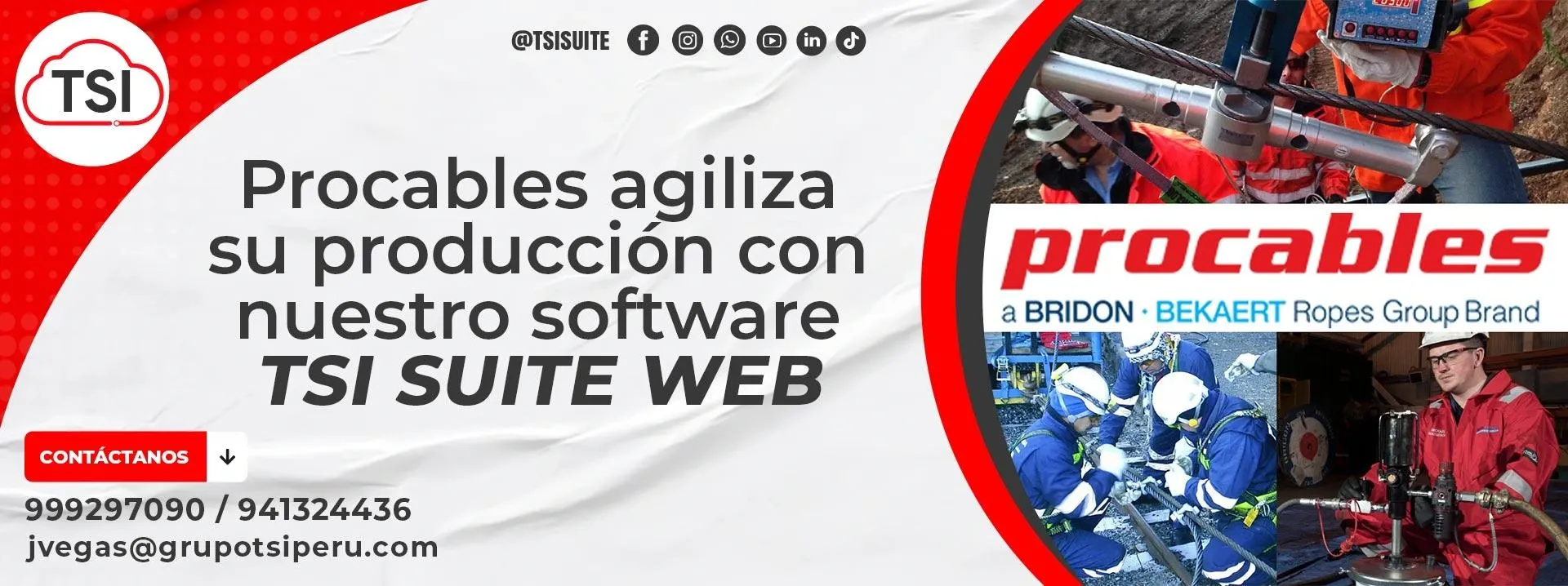 Procables agiliza su producción con TSI Suite Web